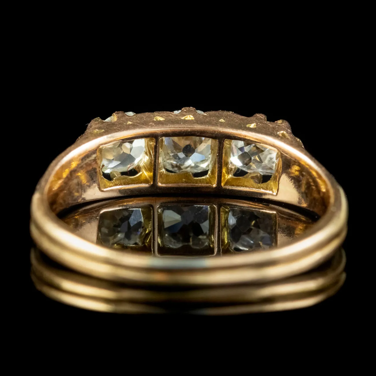 Antique Victorian Diamond Trilogy Ring 0.70ct Of Diamond Circa 1880