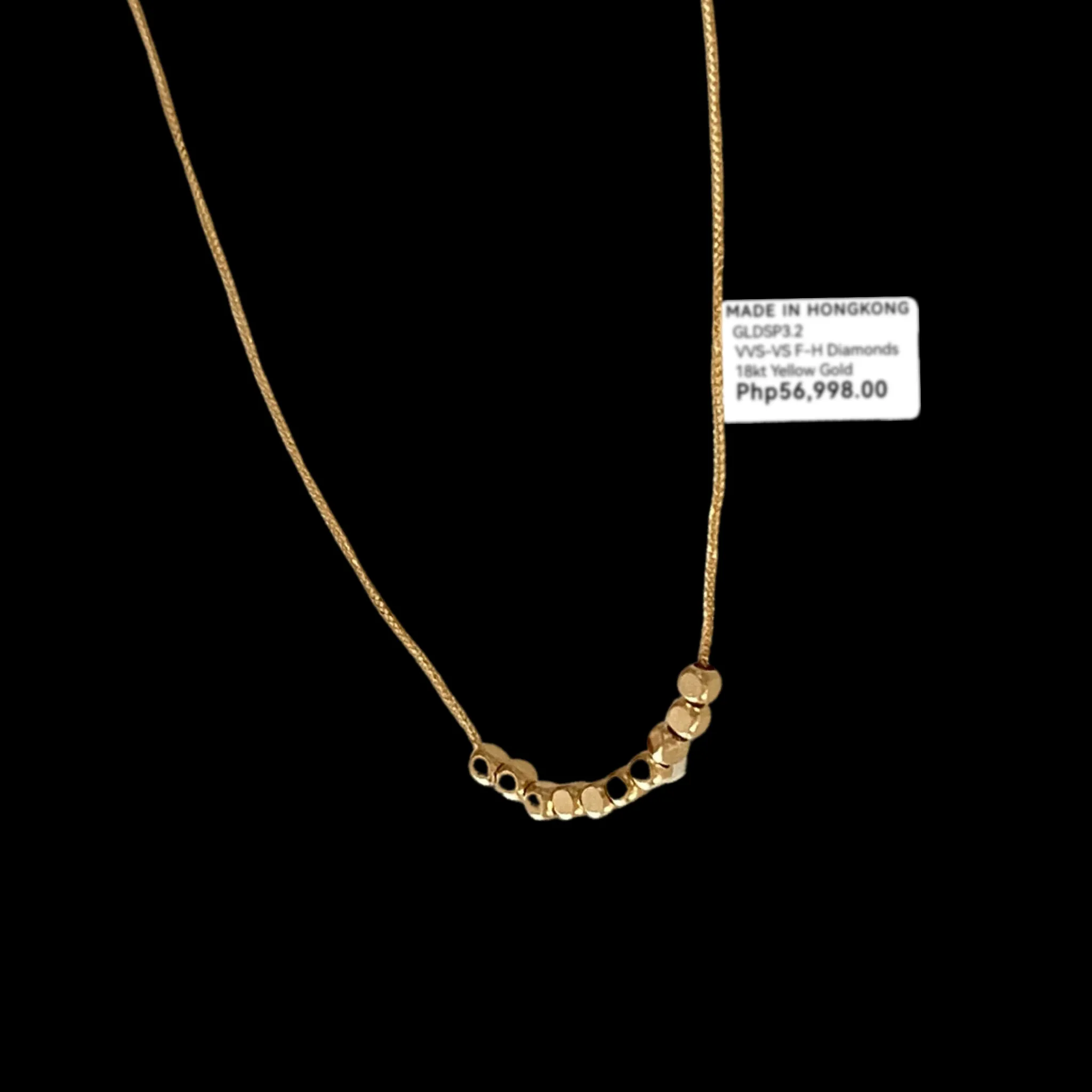 #GOLD2024 | 18K Golden Dice Ball Necklace 18"