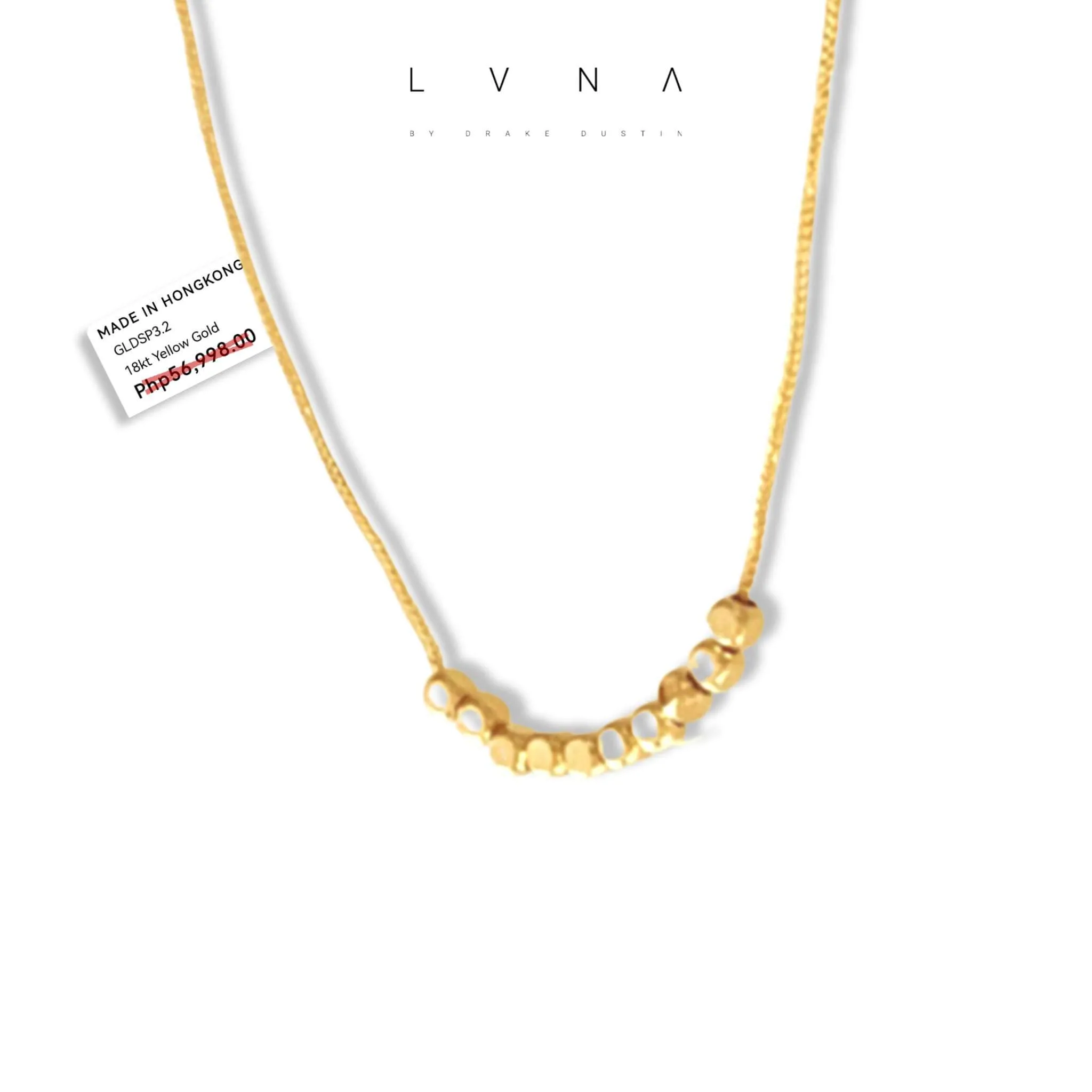 #GOLD2024 | 18K Golden Dice Ball Necklace 18"