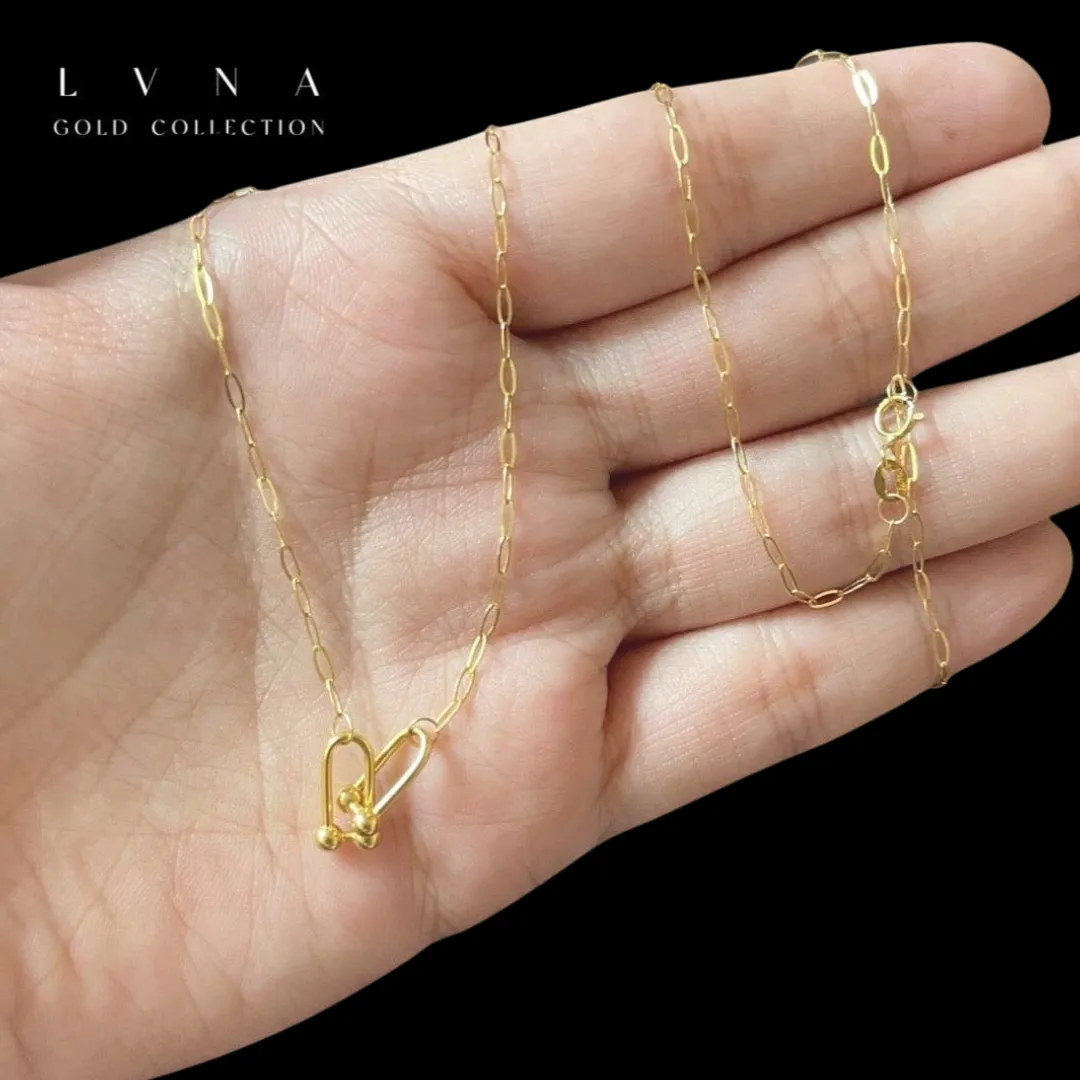#GOLD2024 | 18K Golden Paperclip Hardwear Necklace 16-18”