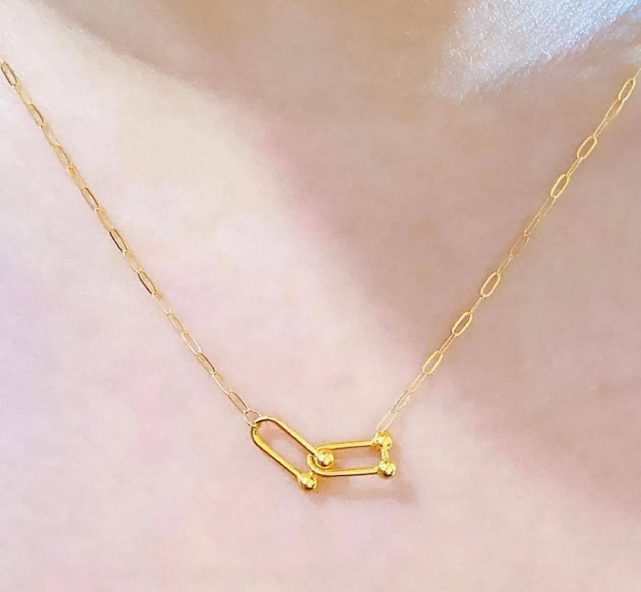 #GOLD2024 | 18K Golden Paperclip Hardwear Necklace 16-18”